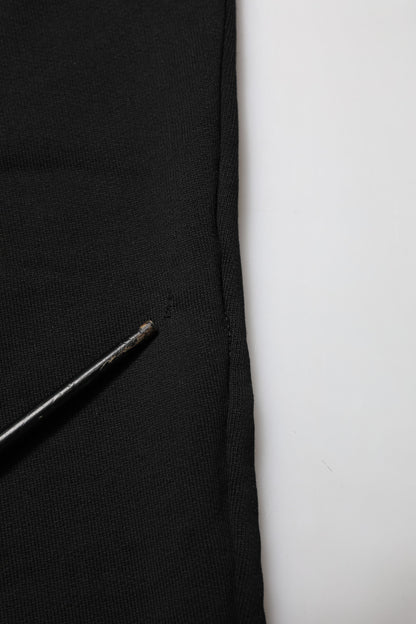 Pantalon de jogging en coton noir avec logo DG de Dolce &amp; Gabbana