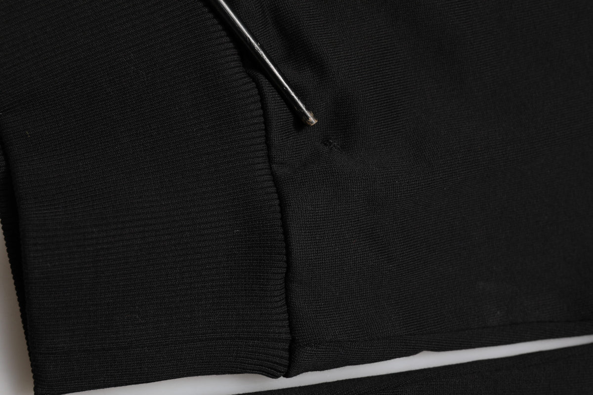 Pantalon de jogging en coton noir avec logo DG de Dolce &amp; Gabbana