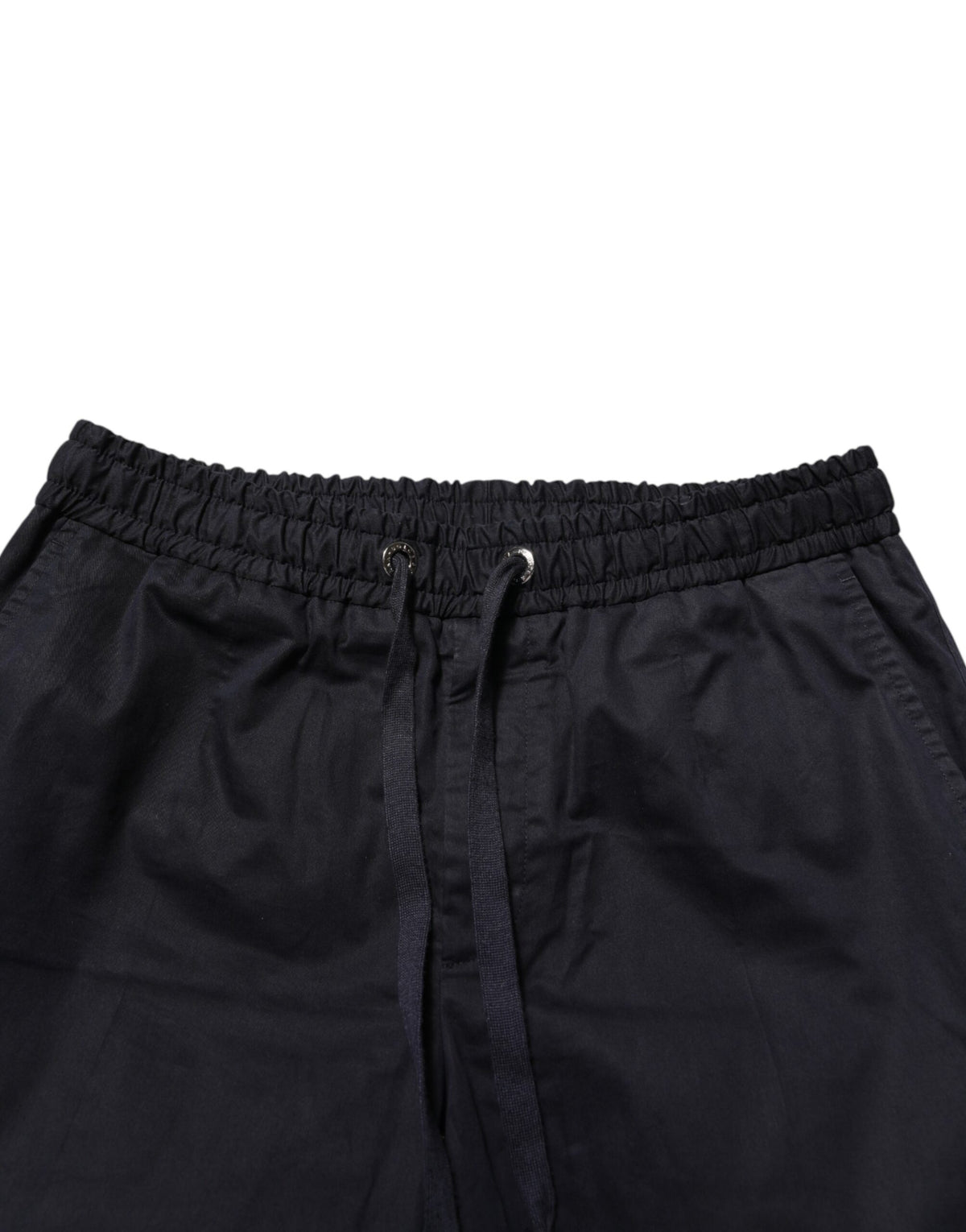 Pantalon de jogging Dolce &amp; Gabbana noir à taille mi-haute et cordon de serrage pour homme