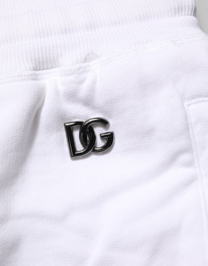 Shorts Bermuda en coton blanc délavé pour homme de Dolce &amp; Gabbana