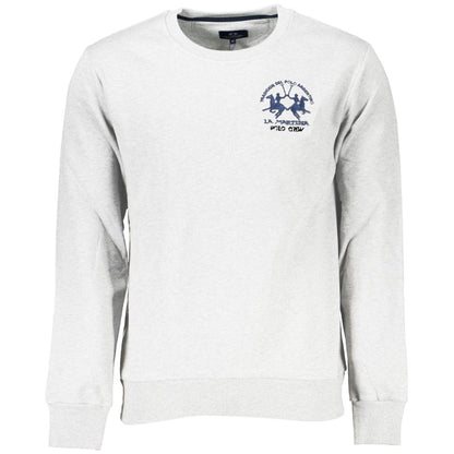Sweat-shirt en coton blanc La Martina