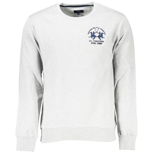 Sweat-shirt en coton blanc La Martina