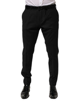 Pantalon tailleur noir en laine pour homme Dolce &amp; Gabbana