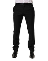 Pantalon tailleur noir en laine pour homme Dolce &amp; Gabbana