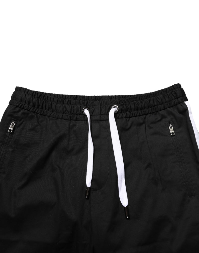 Bermuda Dolce &amp; Gabbana en coton stretch noir pour homme