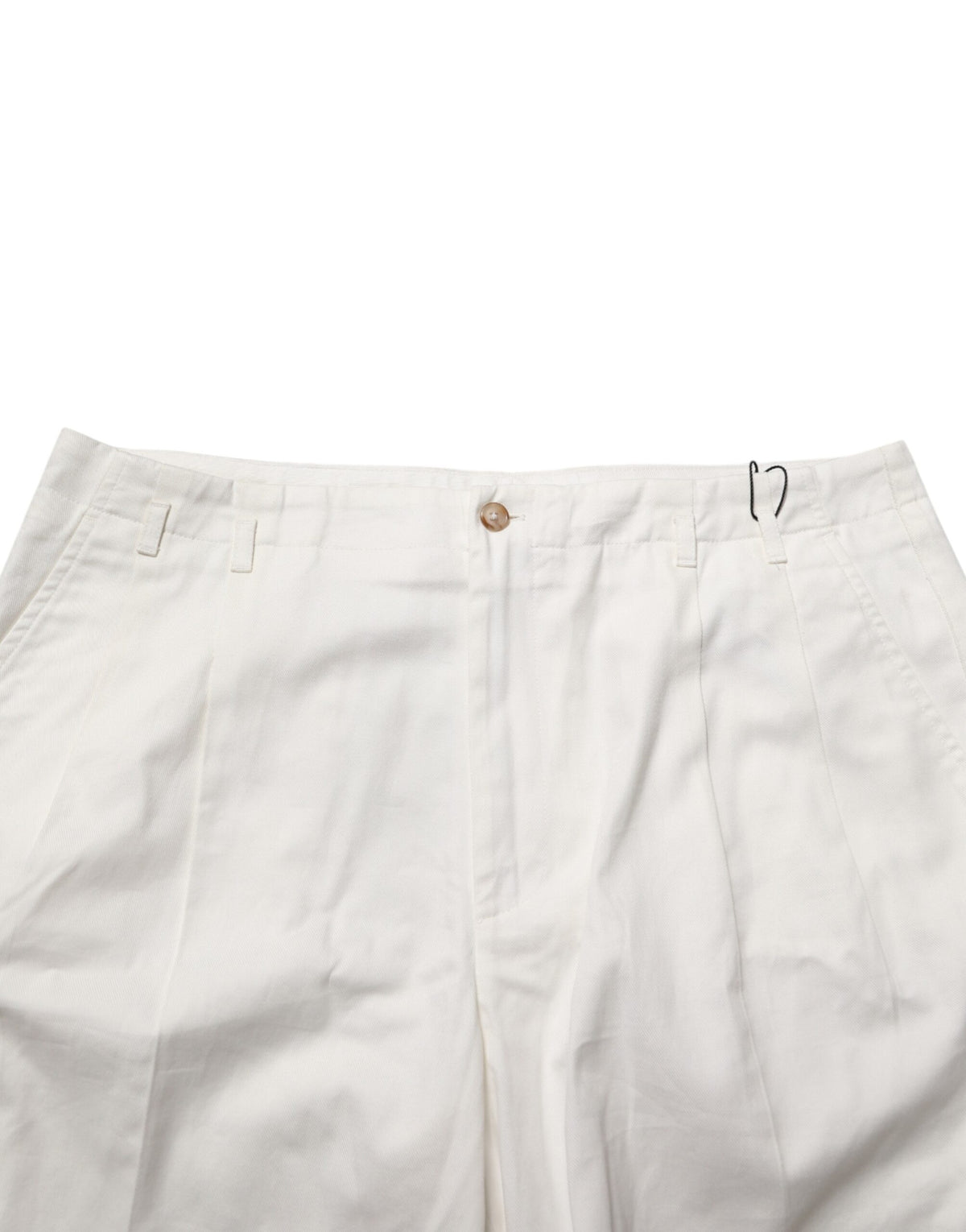 Bermuda Dolce &amp; Gabbana blanc en coton, taille mi-haute, pour homme