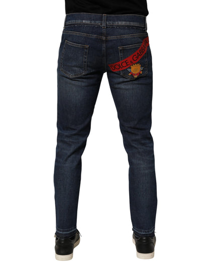 Jean skinny en coton stretch bleu pour homme de Dolce &amp; Gabbana
