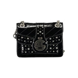Gaelle Paris Black Polyurethane Shoulder Bag for Women