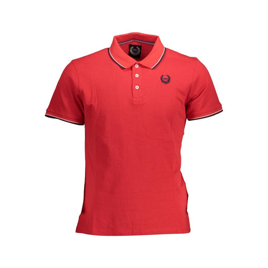 Polo rouge en coton de Gianmarco Venturi