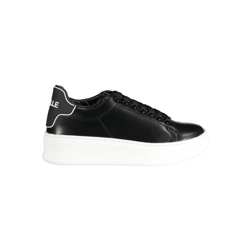 Gaelle Paris Black Polyurethane Women Sneakers - Stylish Comfort