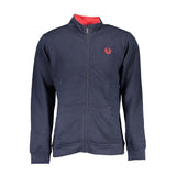 Gianmarco Venturi Sweatshirt en Coton Bleu avec Broderie