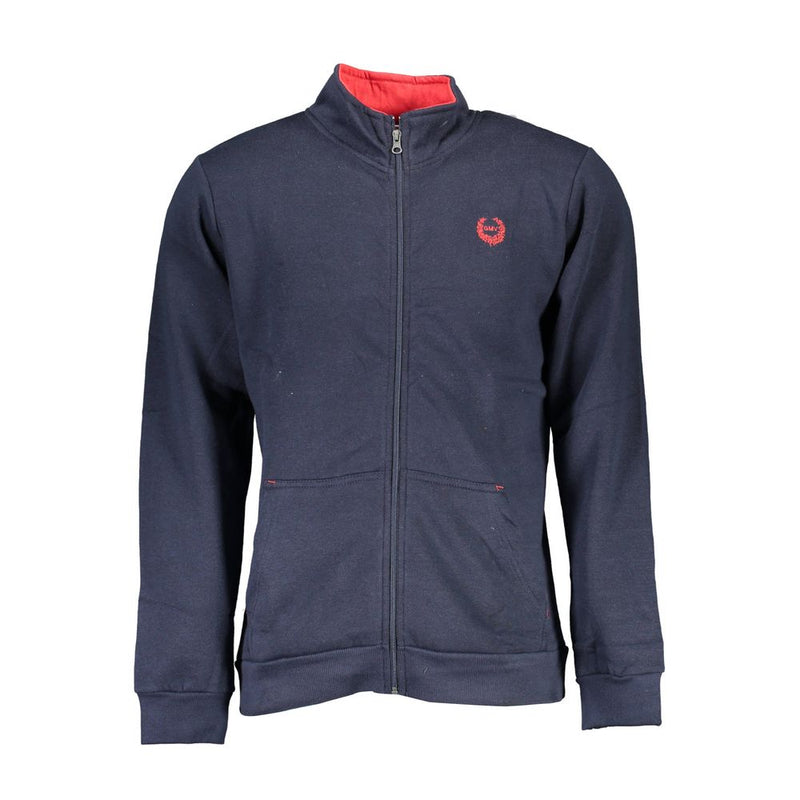 Gianmarco Venturi Blauwe Katoenen Sweatshirt