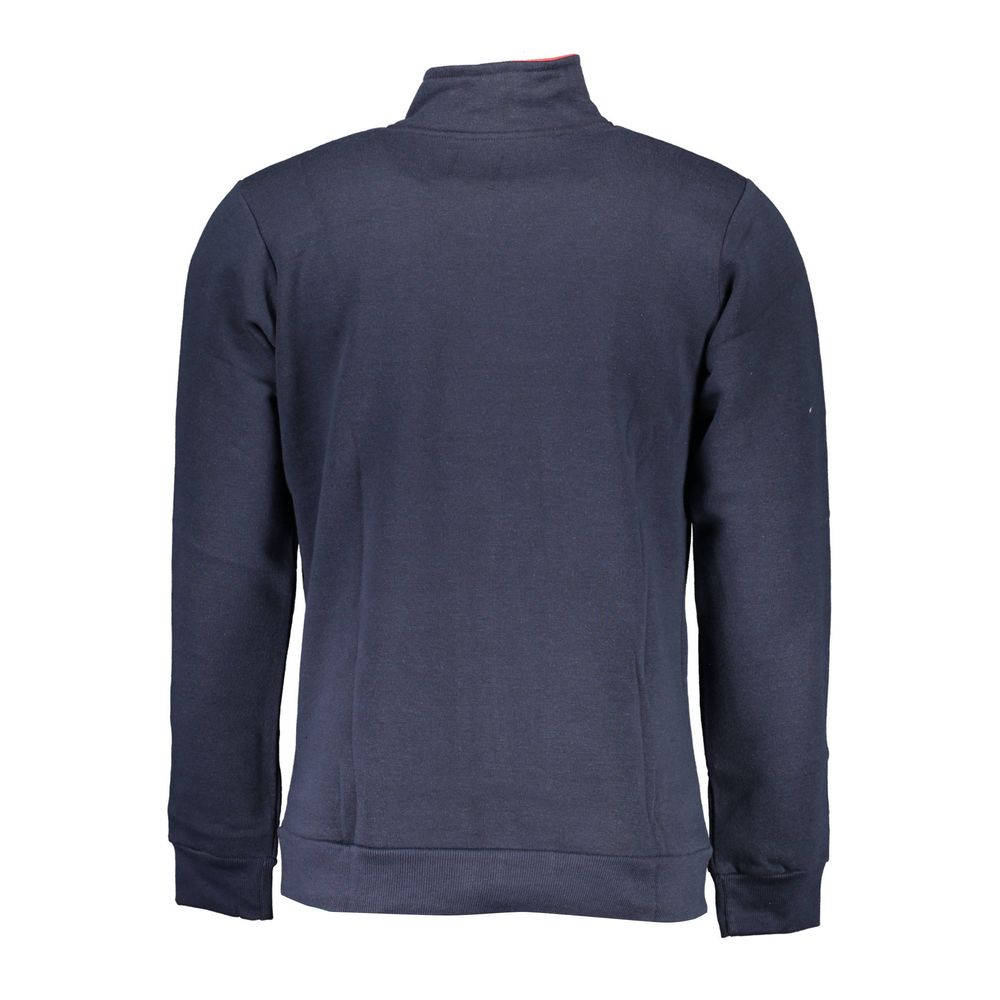 Gianmarco Venturi Sweatshirt en Coton Bleu avec Broderie