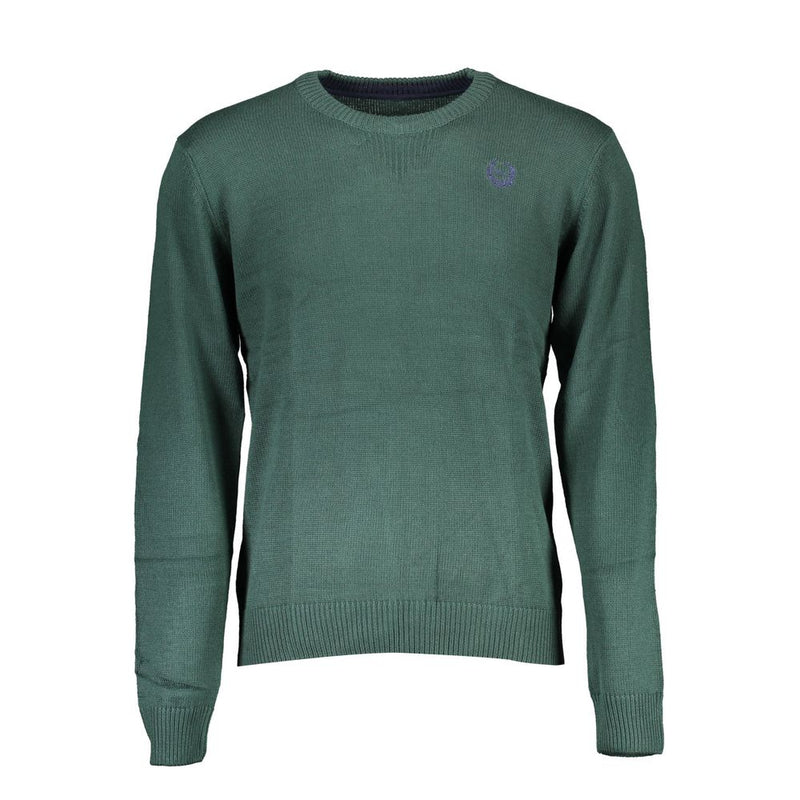 Gianmarco Venturi Green Cotton Sweater - Stylish Comfort