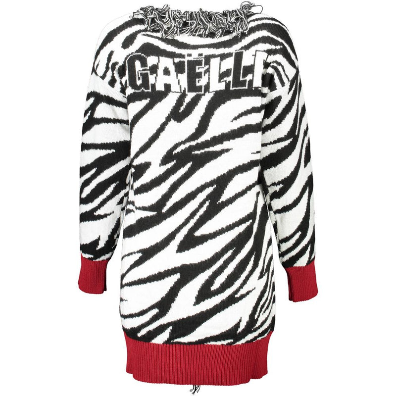 Gaelle Paris Bianco Acrylic Women Cardigan - Chic & Versatile
