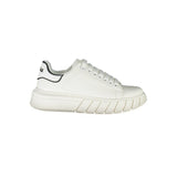Gaelle Paris White Polyurethane Women Sneaker - Chic & Comfortable