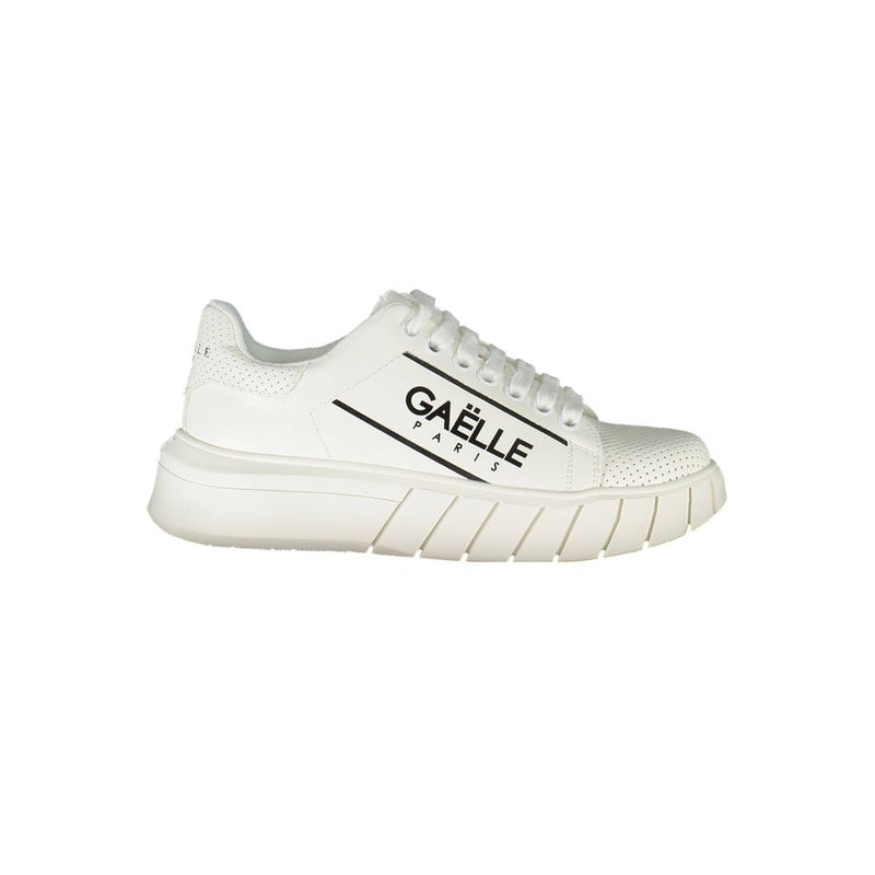 Gaelle Paris Women's White Sneakers - Chic Athletic Footwear