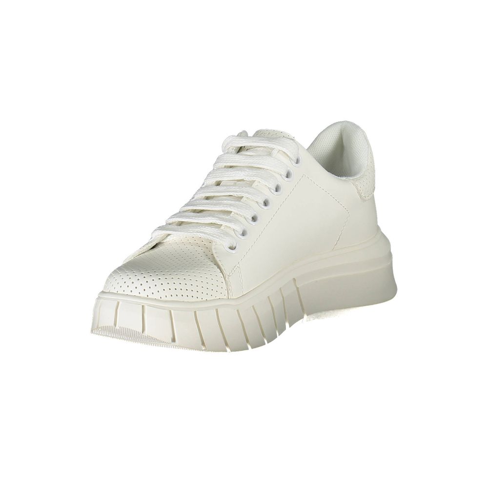Gaelle Paris White Sneakers for Women - Chic Athletic Footwear