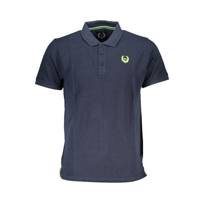 Polo en coton bleu de Gianmarco Venturi