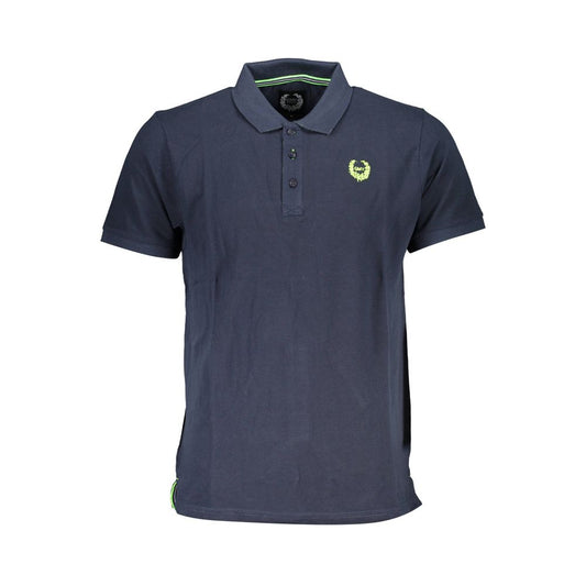 Polo en coton bleu de Gianmarco Venturi
