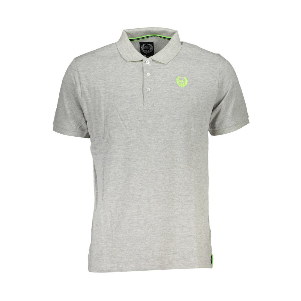 Polo Shirt en Coton Gris Gianmarco Venturi