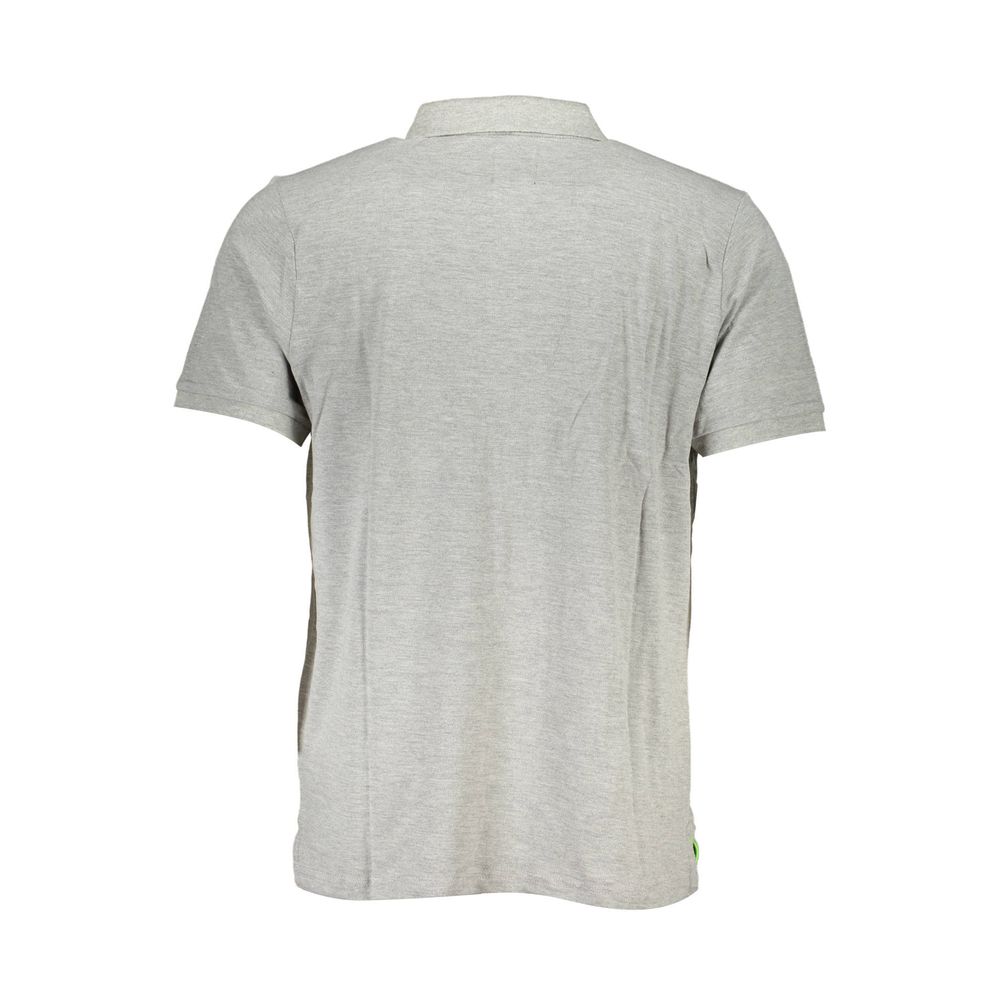 Polo Shirt en Coton Gris Gianmarco Venturi