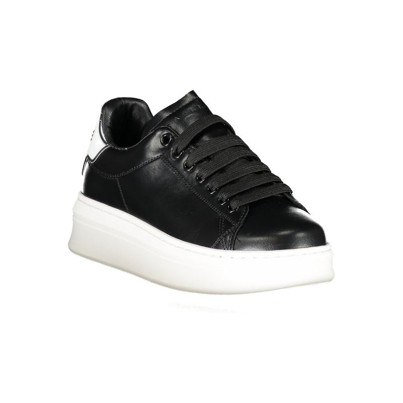 Gaelle Paris Black Polyurethane Women Sneaker - Stylish & Durable