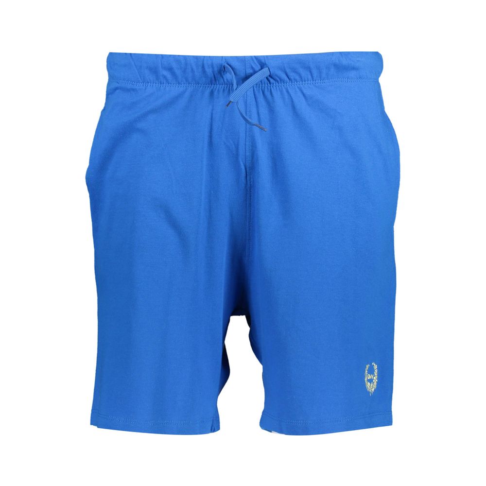 Gianmarco Venturi Pantalon Court en Coton Bleu