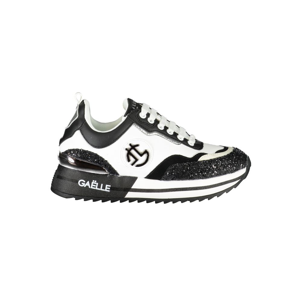 Gaelle Paris Women's Black Polyurethane Sneakers - Stylish Comfort