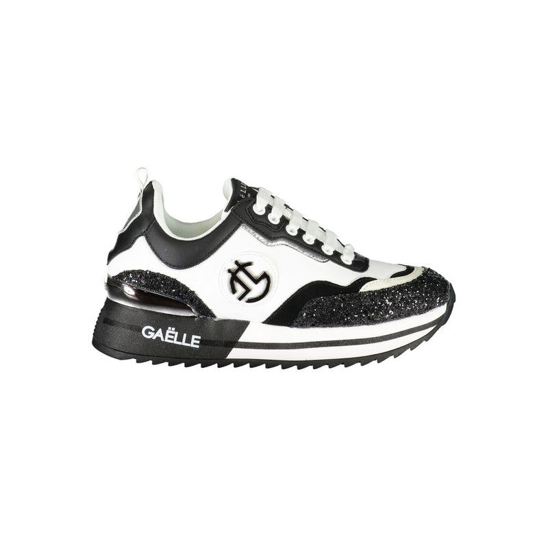 Gaelle Paris Black Polyurethane Women's Sneakers - Stylish Comfort