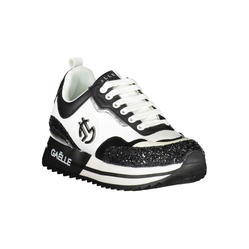 Gaelle Paris Black Polyurethane Women's Sneakers - Stylish Comfort
