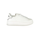 Gaelle Paris White Polyurethane Women Sneaker - Chic & Comfy