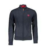 Gianmarco Venturi Pull en Coton Bleu avec Broderie