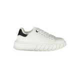 Gaelle Paris White Polyurethane Women Sneaker - Style & Comfort
