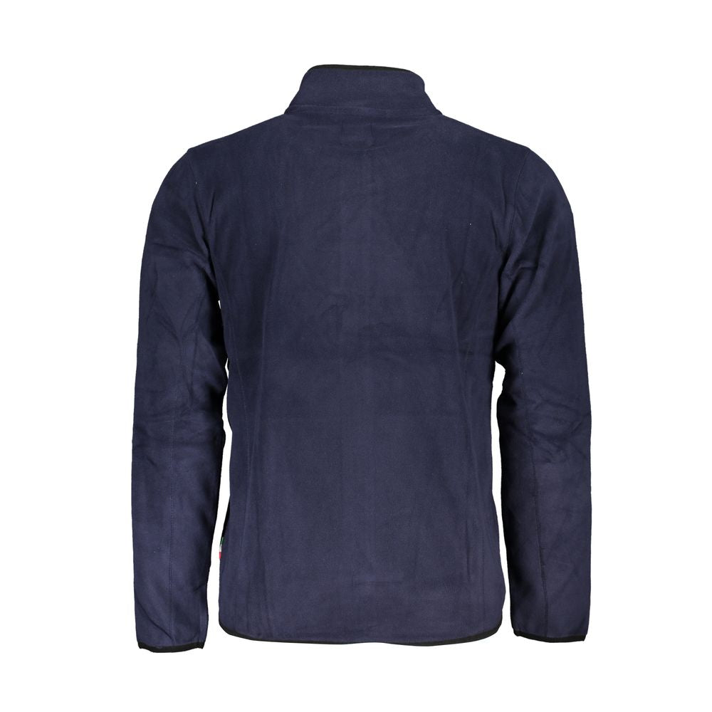Gianmarco Venturi Sweatshirt en Polyester Bleu avec Détails Contrastés