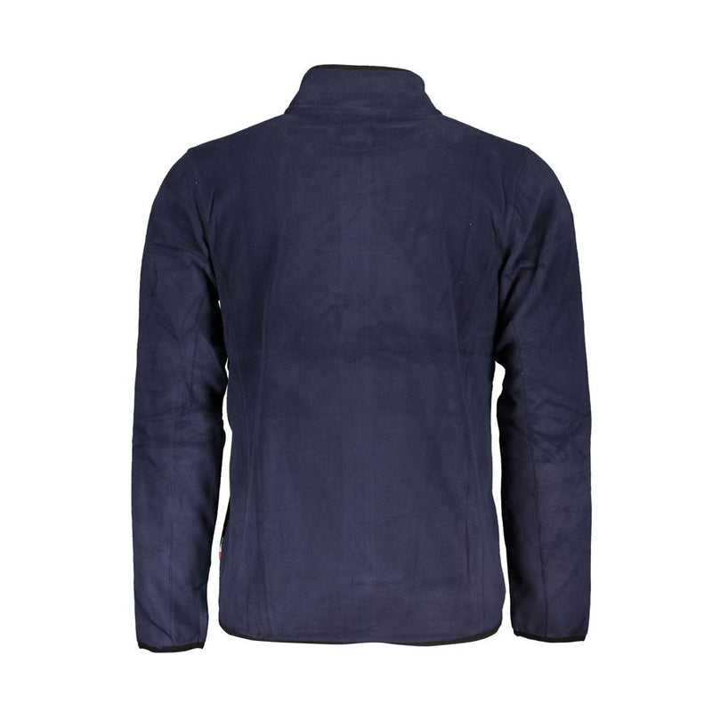 Gianmarco Venturi Sweatshirt en Polyester Bleu avec Détails Contrastés