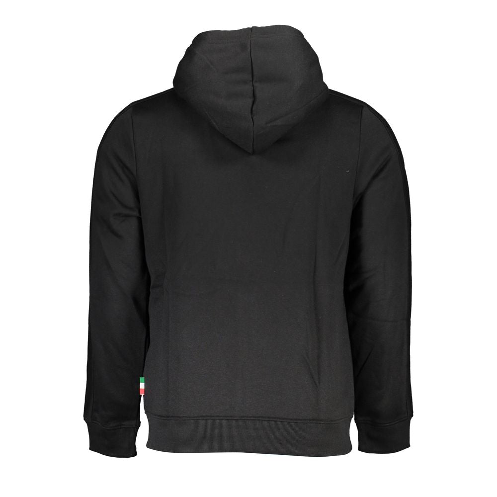 Gianmarco Venturi Sweatshirt en Coton Noir avec Capuche