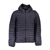 Gianmarco Venturi Veste en Polyamide Bleue avec Capuche