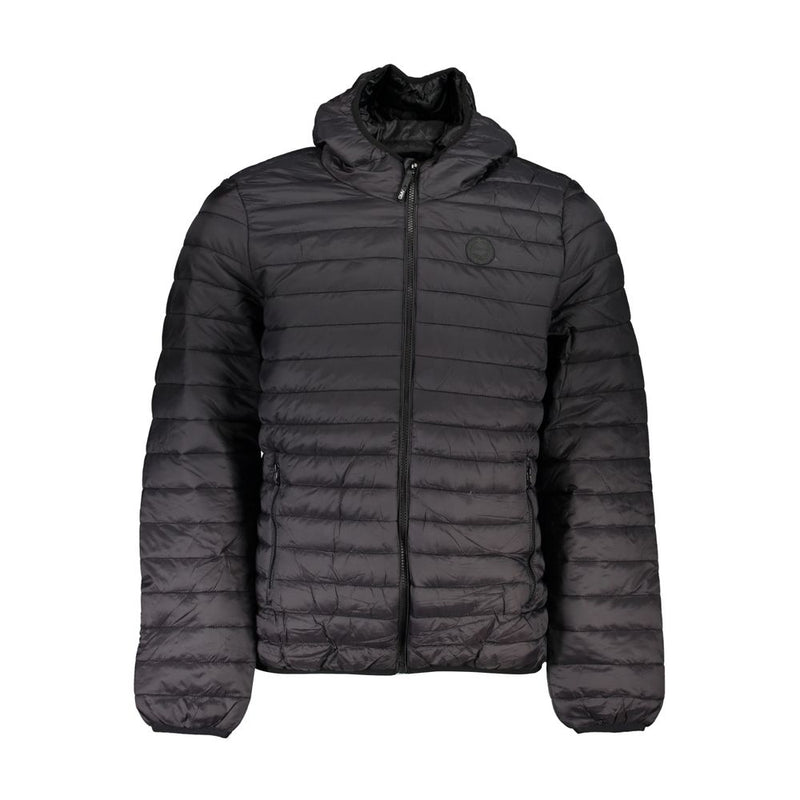 Gianmarco Venturi Black Polyamide Long Sleeved Jacket with Hood