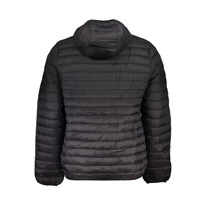 Gianmarco Venturi Black Polyamide Long Sleeved Jacket with Hood