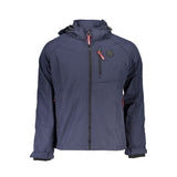 Gianmarco Venturi Veste en Polyester Bleue avec Capuche Amovible