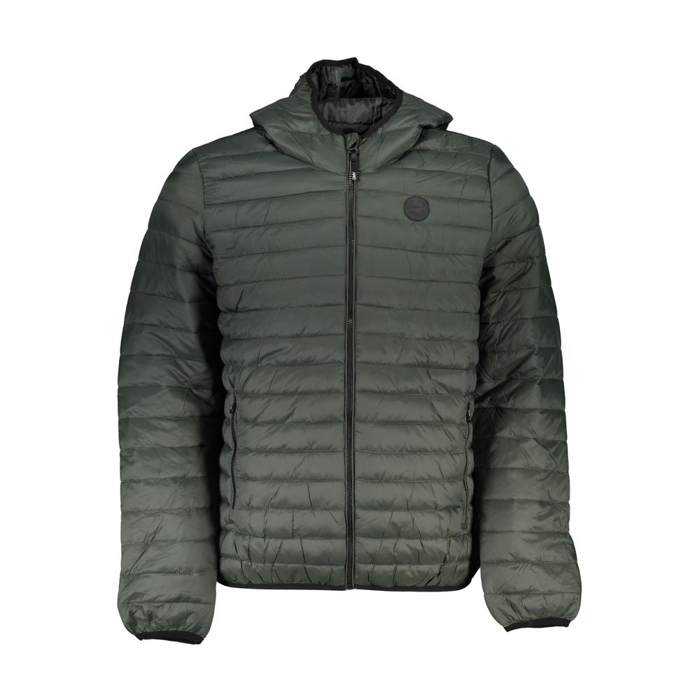 Gianmarco Venturi Veste en Polyamide Verte avec Capuche