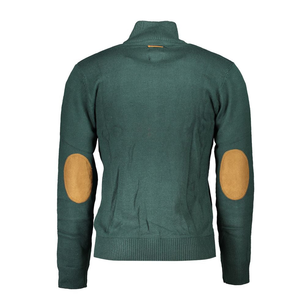 Gianmarco Venturi Pull en Coton Vert avec Broderie
