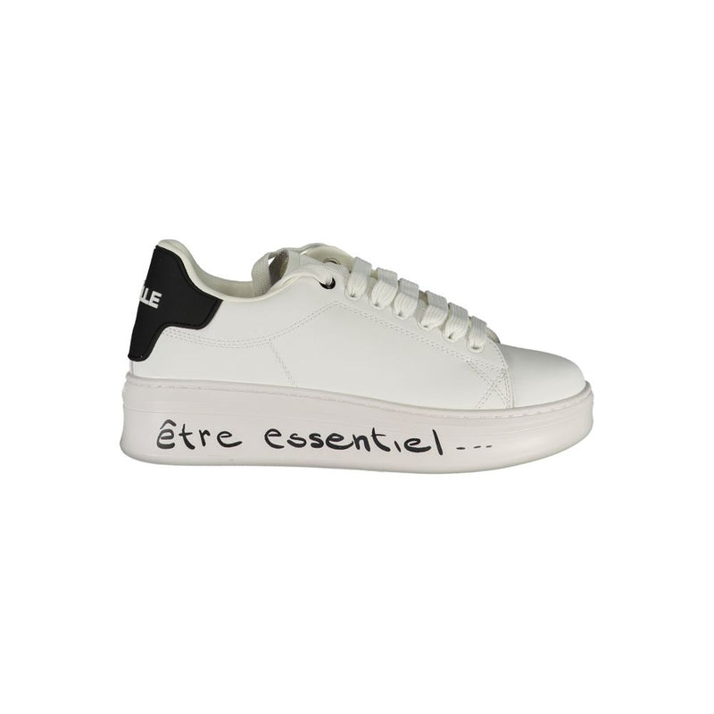 Gaelle Paris Bianco Polyurethane Women Sneaker - Chic & Durable
