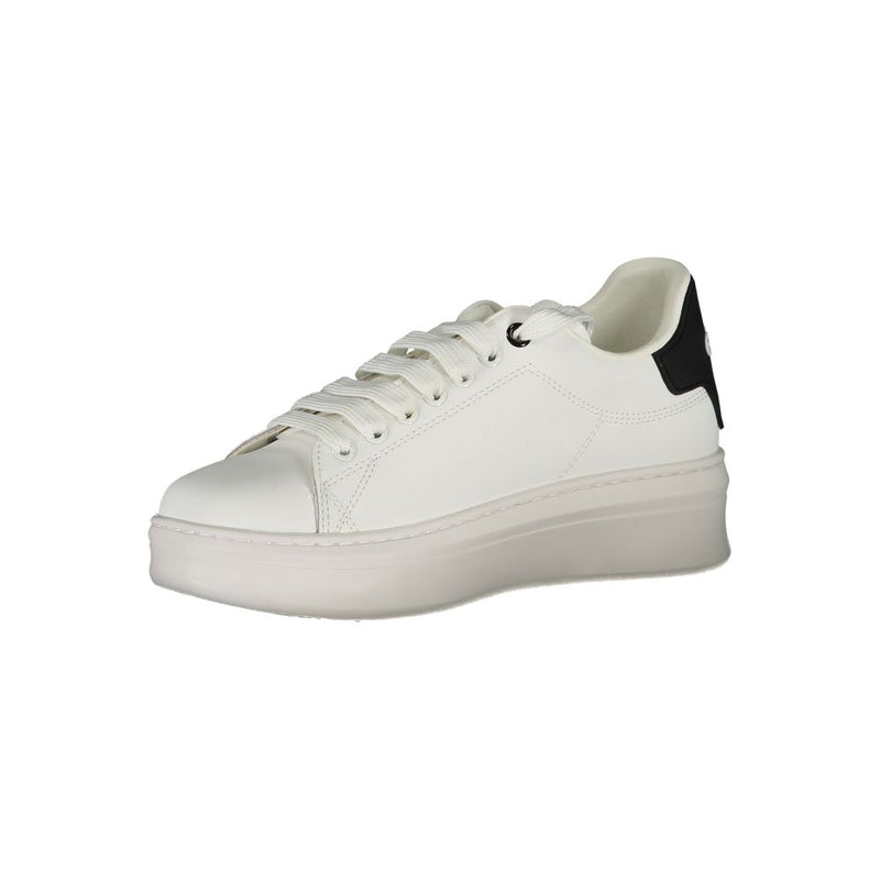 Gaelle Paris Bianco Polyurethane Women Sneaker - Chic & Durable