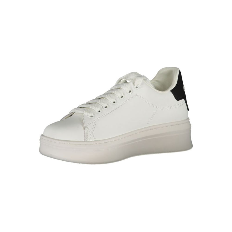 Gaelle Paris Bianco Poliuretano Women's Sneakers - Urban Chic