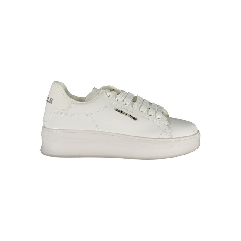 Gaelle Paris Bianco Poliuretano Women's Sneakers - Elegant and Comfortable