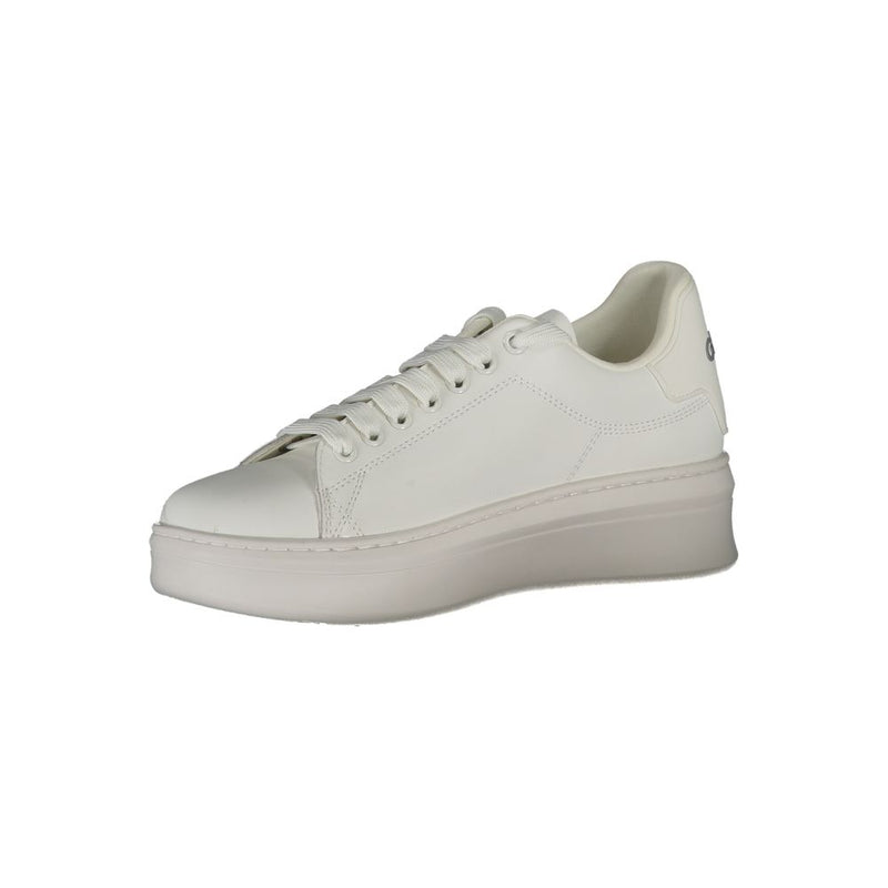 Gaelle Paris Bianco Poliuretano Women's Sneakers - Elegant and Comfortable