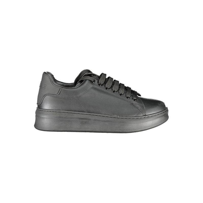 Gaelle Paris Black Polyurethane Men Sneaker - Style & Comfort