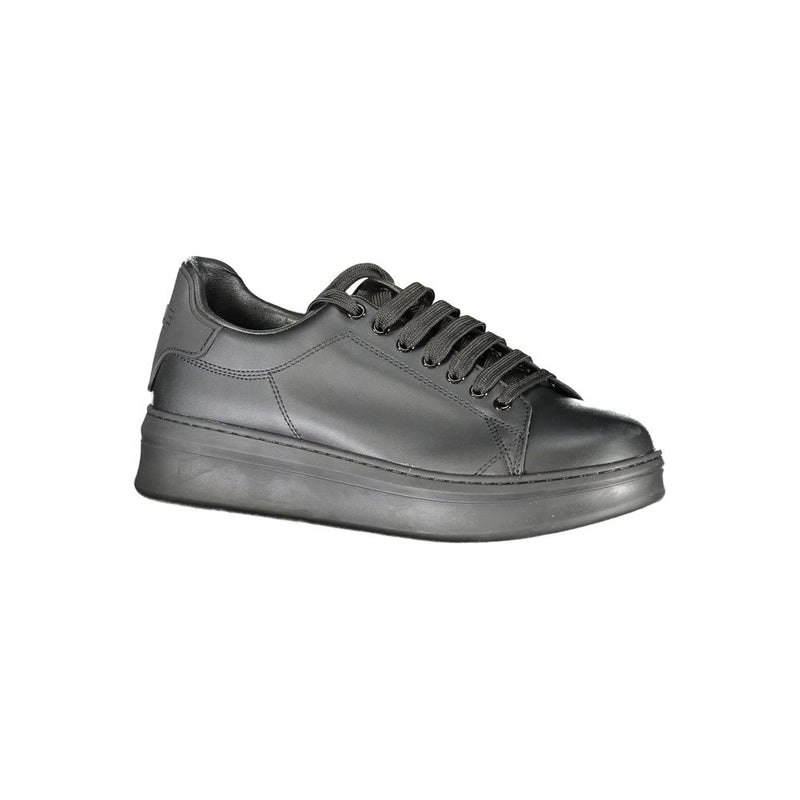 Gaelle Paris Black Polyurethane Men Sneaker - Style & Comfort
